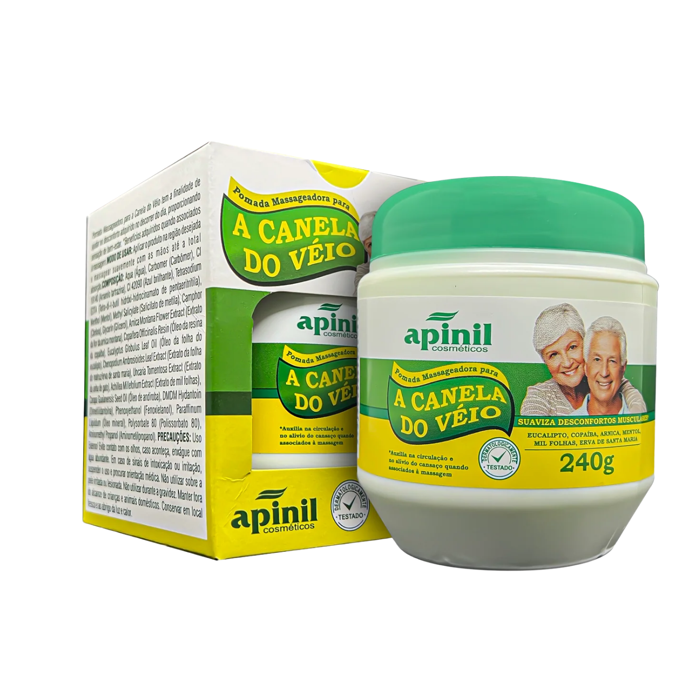 POMADA MASSAGEADORA PARA A CANELA DO VÉIO 240G APINIL