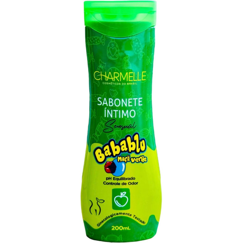 SABONETE INTIMO SENSUAL BABABLU MACA VERDE CHARMELLE COSMETICOS DO BRASIL