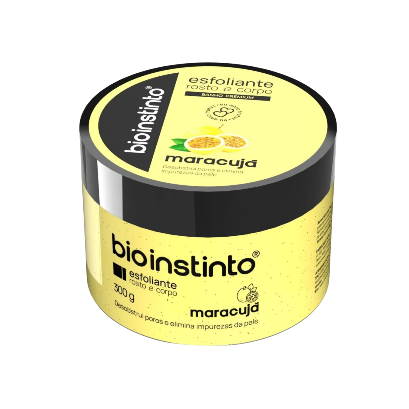 ESFOLIANTE ROSTO E CORPO MARACUJA BIO INSTINTO 300 G