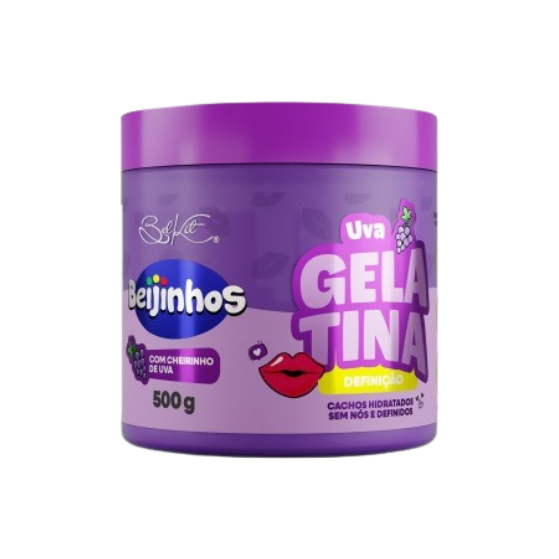 GELATINA CAPILAR DEFINICAO BEIJINHOS UVA 500G BELKIT