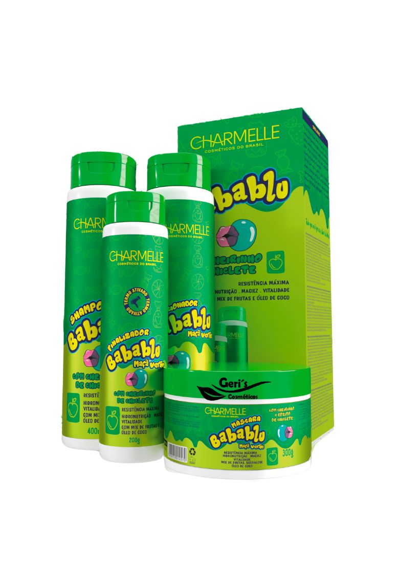 KIT BABABLU MACA VERDE CHARMELLE COSM. DO BRASIL
