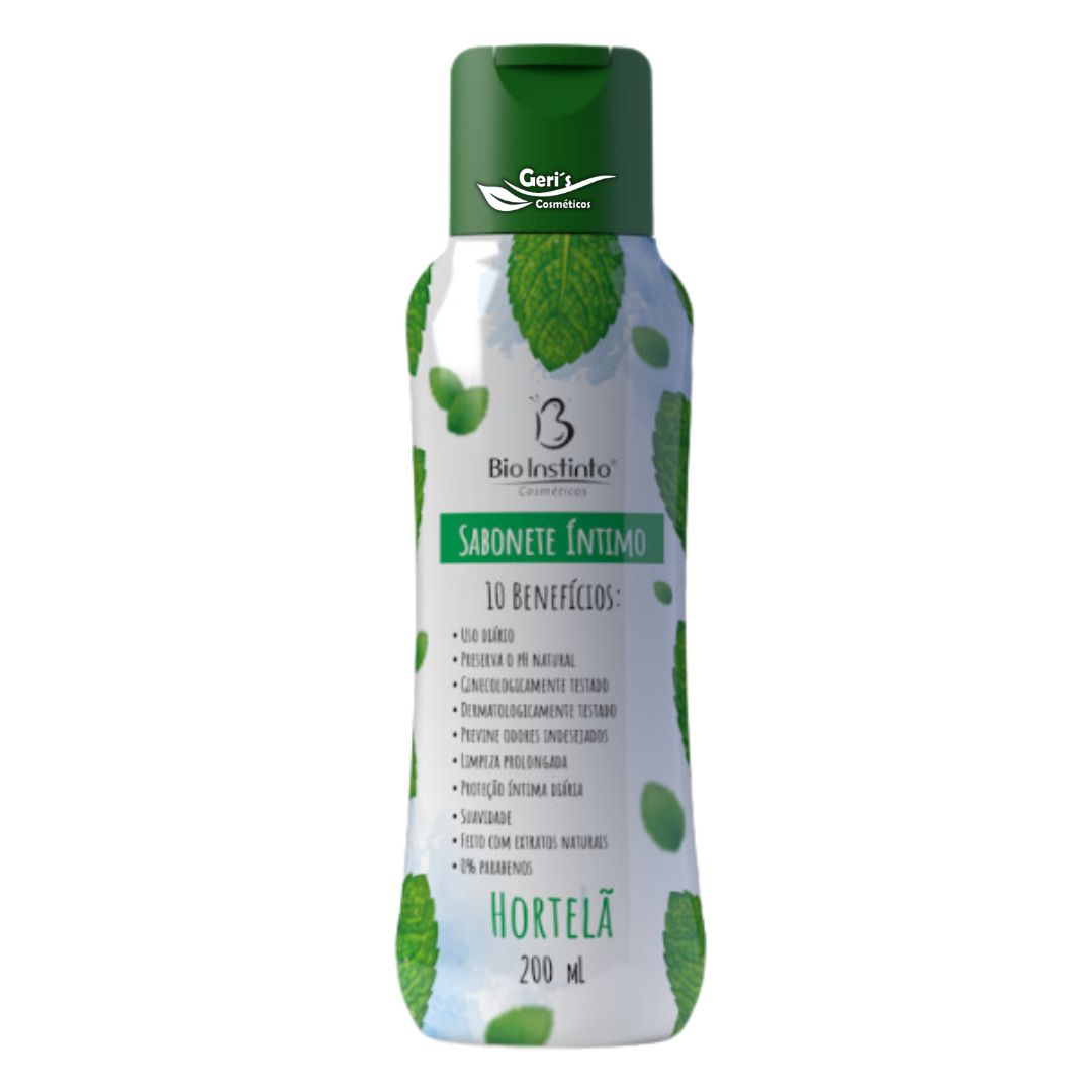 SABONETE INTIMO 10 BENEFICIOS HORTELA BIO INSTINTO 200ML BIO INSTINTO