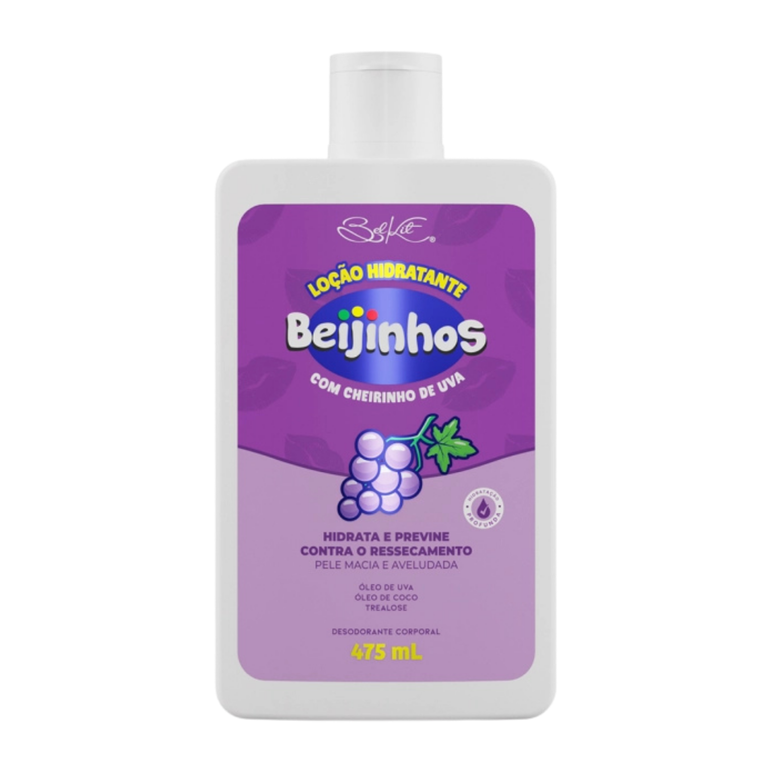 LOCAO HIDRATANTE DESODORANTE BEIJINHOS UVA 475ML BELKIT