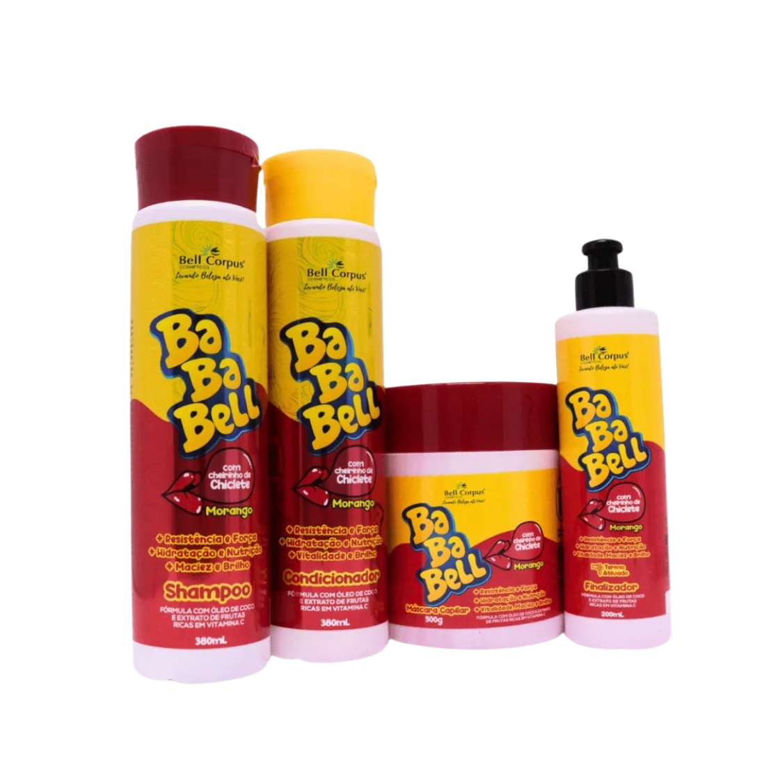 KIT CAP BABABELL MORANGO 4X1 BELL CORPUS