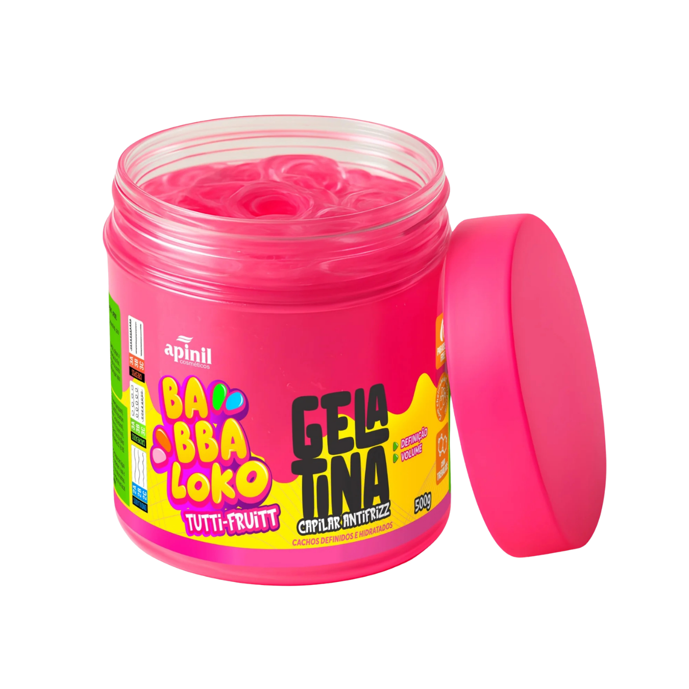 GELATINA CAPILAR BABBALOKO TUTTI-FRUIT 500G APINIL