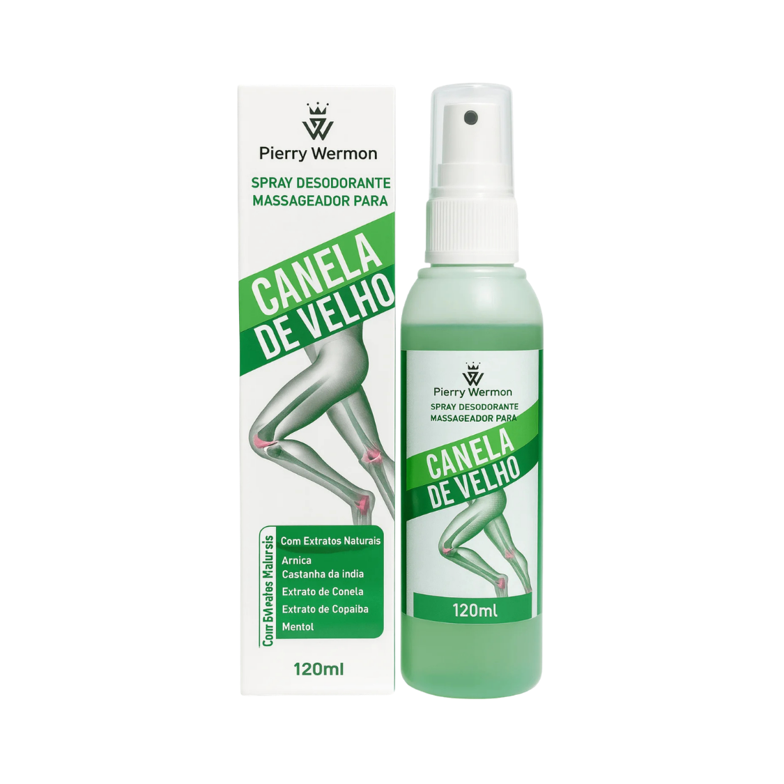 SPRAY PARA MASSAGEM CANELA DE VELHO 120ML PIERRY WERMON