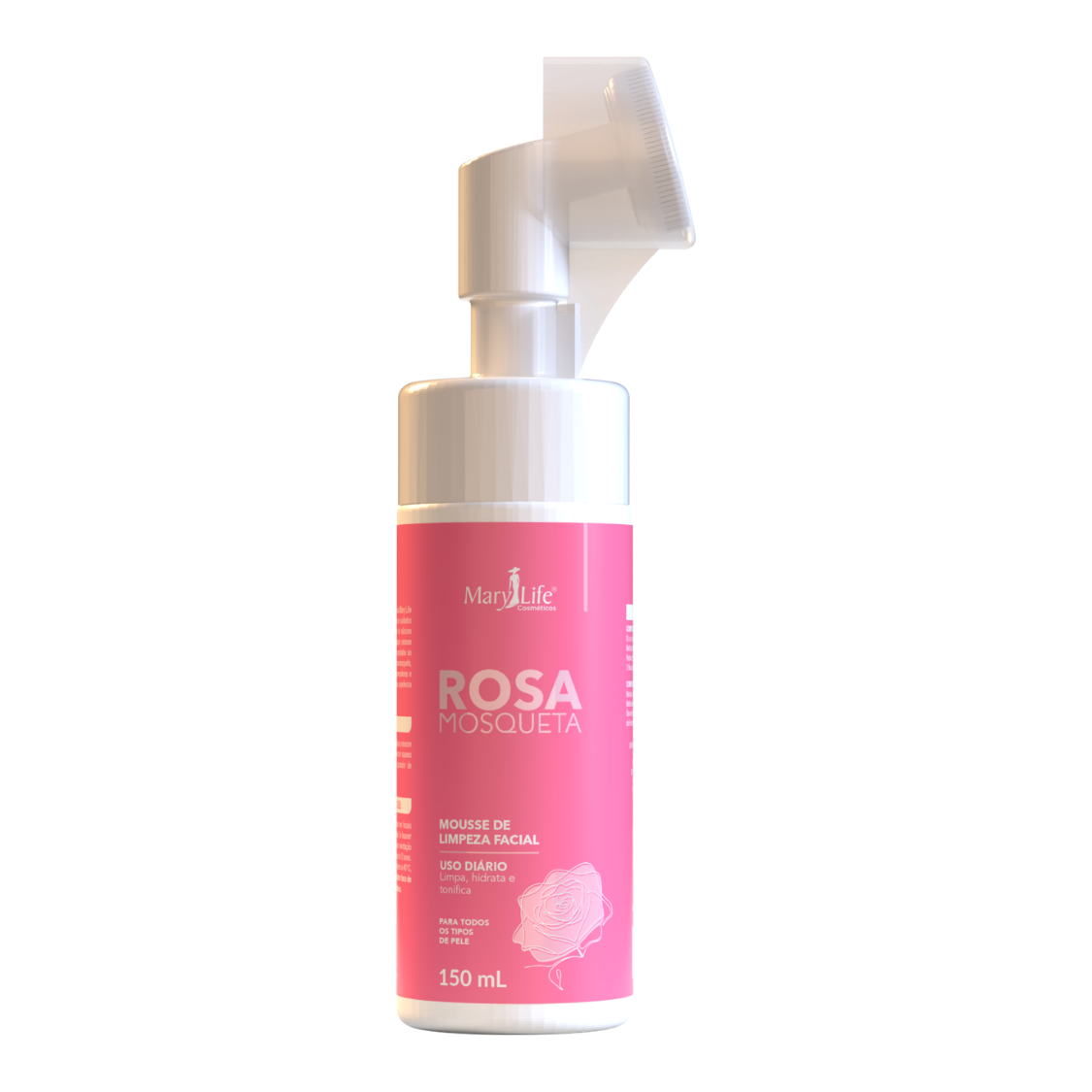 ROSA MOSQUETA MOUSSE DE LIMPEZA FACIAL MARY LIFE 150 ML