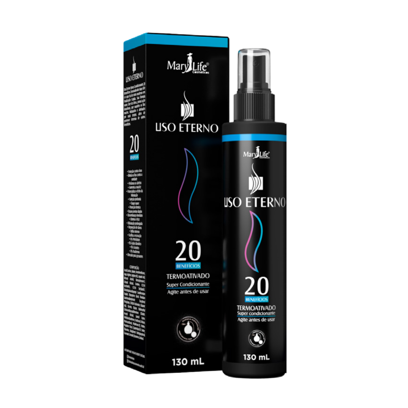 USO ETERNO SPRAY CONDICIONANTE 20 BENEFICIOS MARY LIFE 130ML