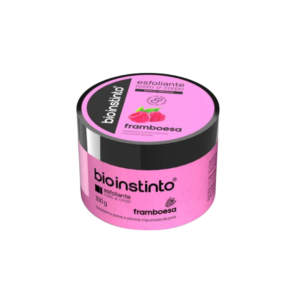ESFOLIANTE ROSTO E CORPO FRAMBOESA BIO INSTINTO 300 G