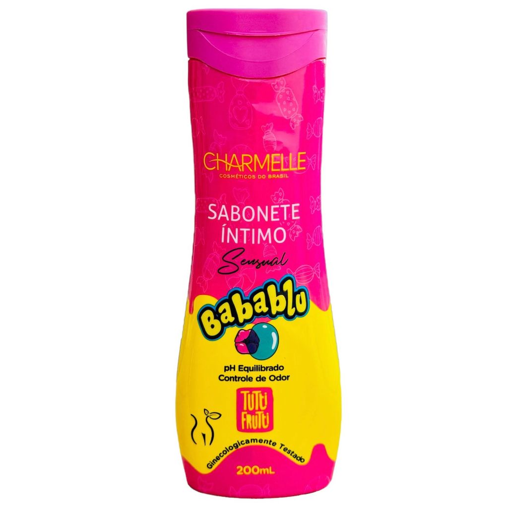 SABONETE INTIMO SENSUAL BABABLU TUTTI FRUTTI CHARMELLE COSMETICOS DO BRASIL