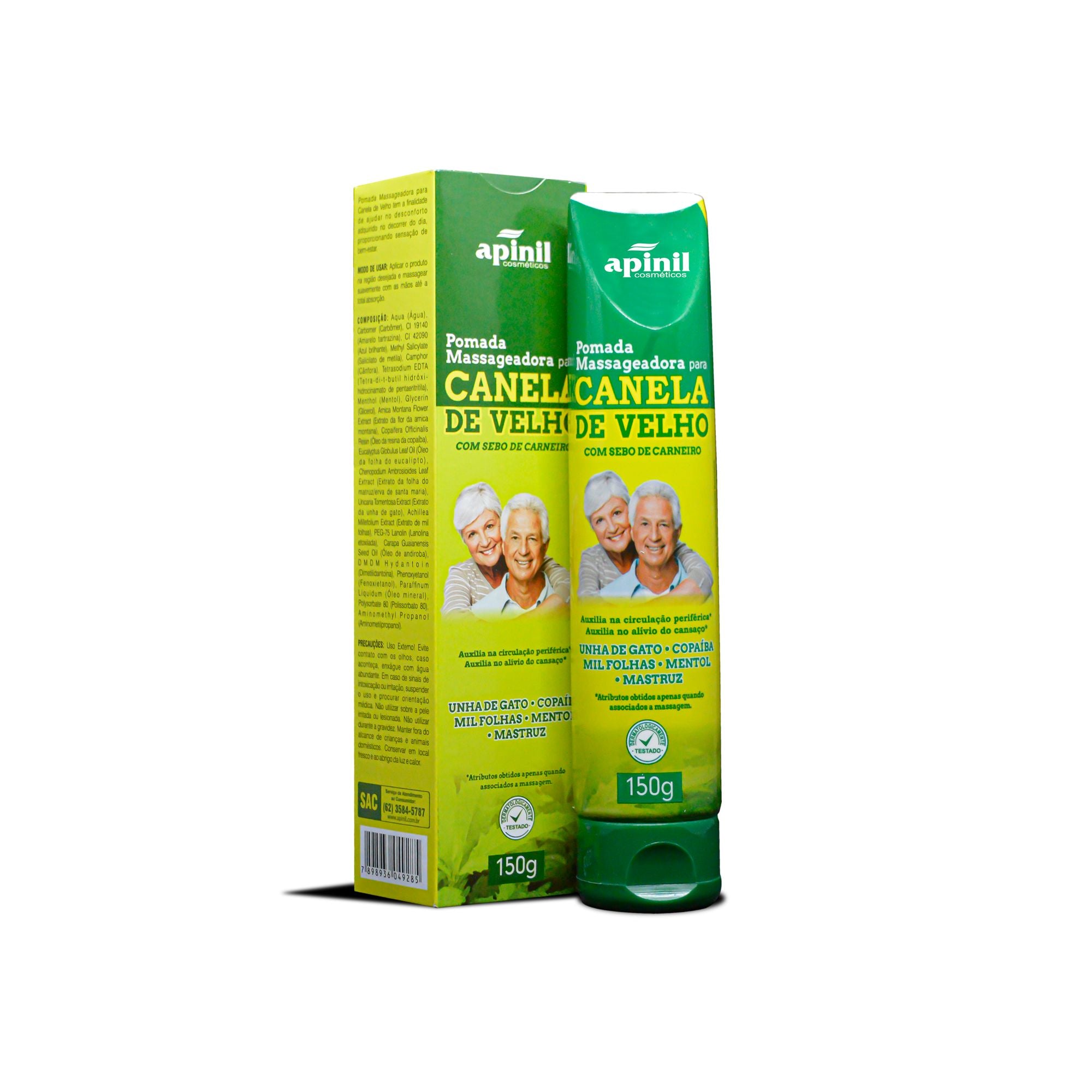 POMADA MASSAGEADORA PARA A CANELA DO VÉIO 150G APINIL