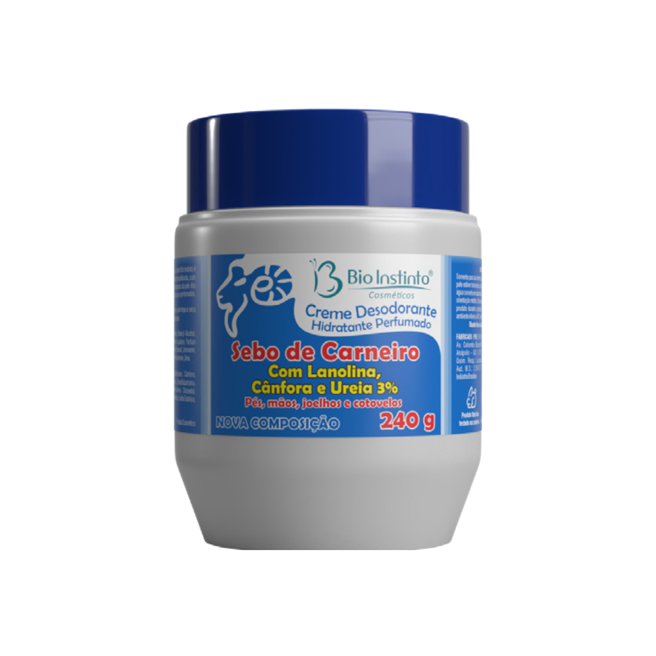 CREME DES. E HIDR. SEBO DE CARNEIRO COM LANONINA 240G BIO INSTINTO