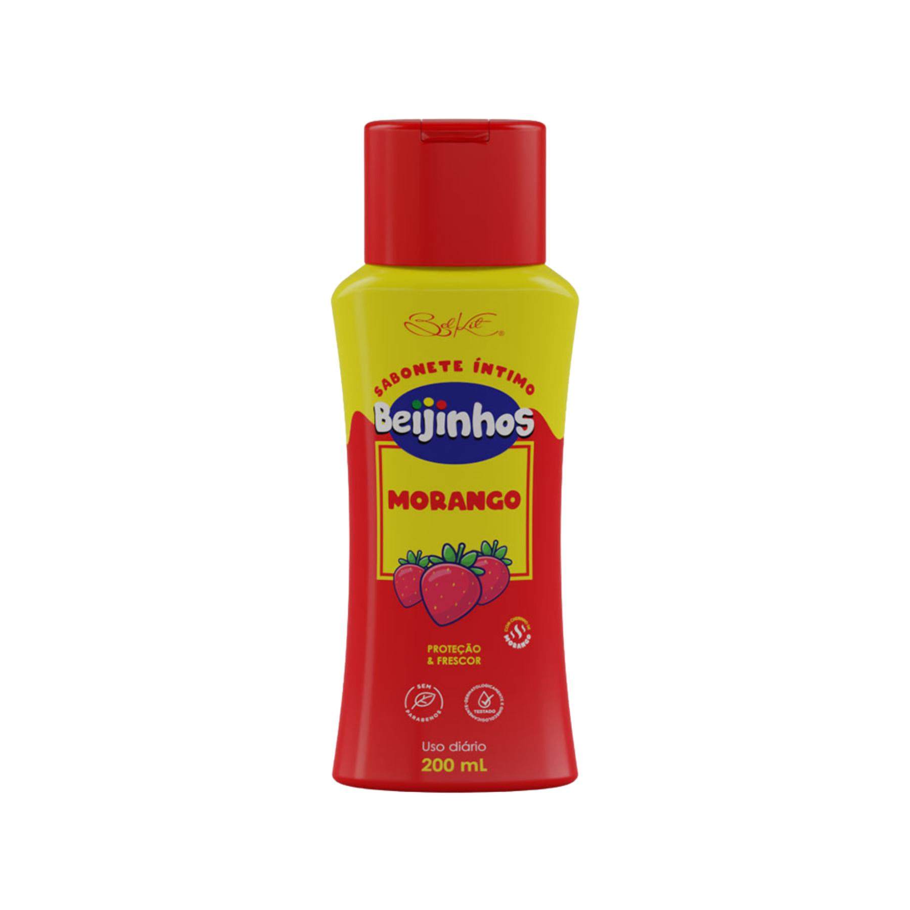 SABONETE BEIJINHOS MORANGO 200ML BELKIT