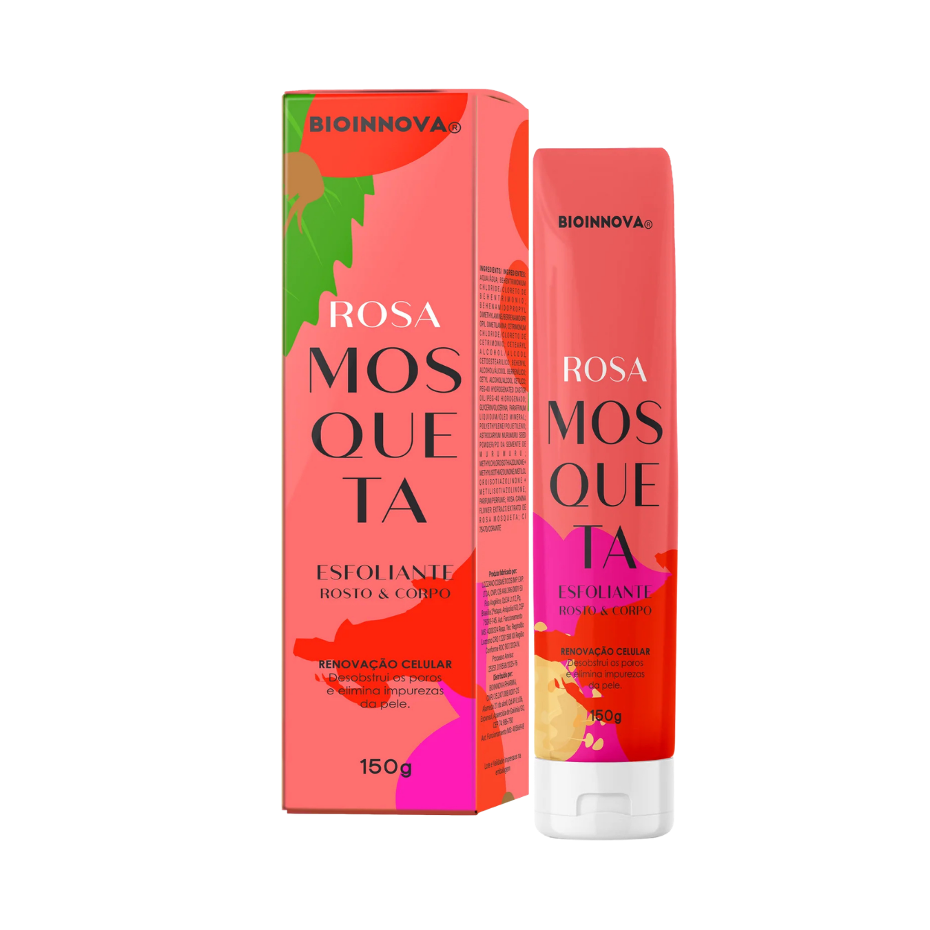 ESFOLIANTE ROSTO E CORPO ROSA MOSQUETA 150G BIOINNOVA