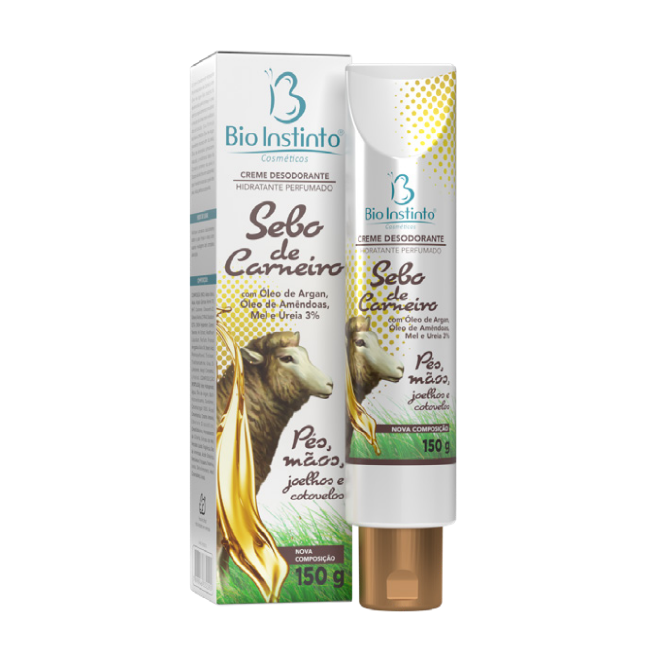 CREME SEBO DE CARNEIRO COM OLEO DE ARGAN 150G BISNAGA BIO INSTINTO