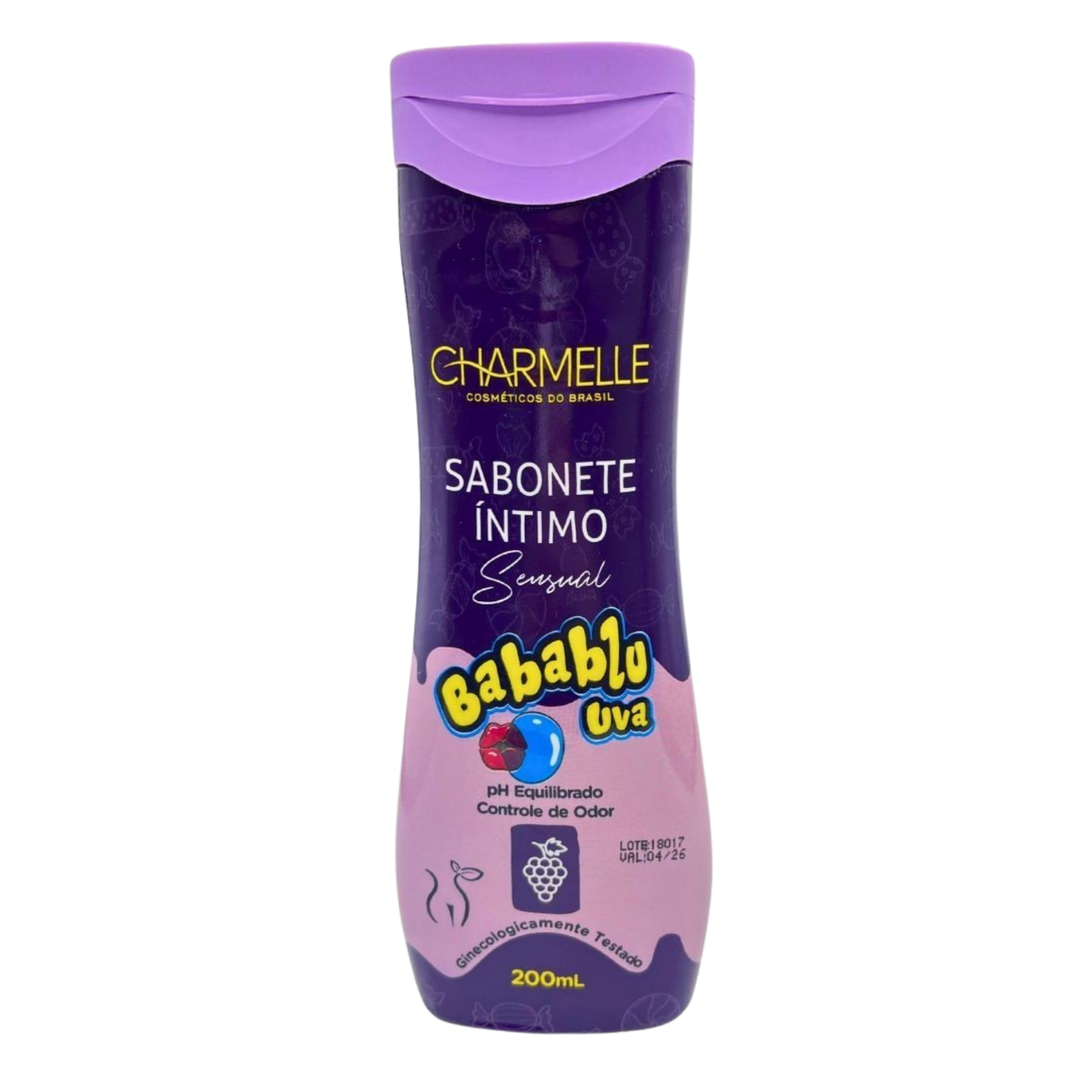 SABONETE INTIMO BABABLU UVA CHARMELLE COSMETICOS DO BRASIL