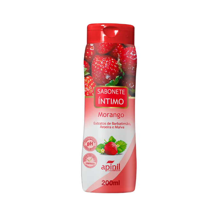 SABONETE INTIMO MORANGO 200 ML APINIL