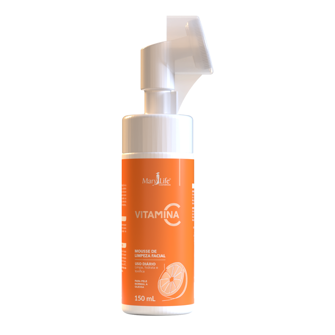 VITAMINA C MOUSSE DE LIMPEZA FACIAL MARY LIFE 150 ML