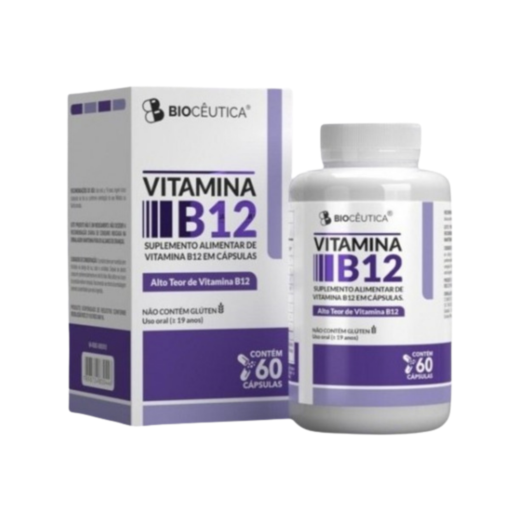 SUP. VITAMINA B12 EM CAPSULAS (60 CAPSULAS) BIOCEUTICA