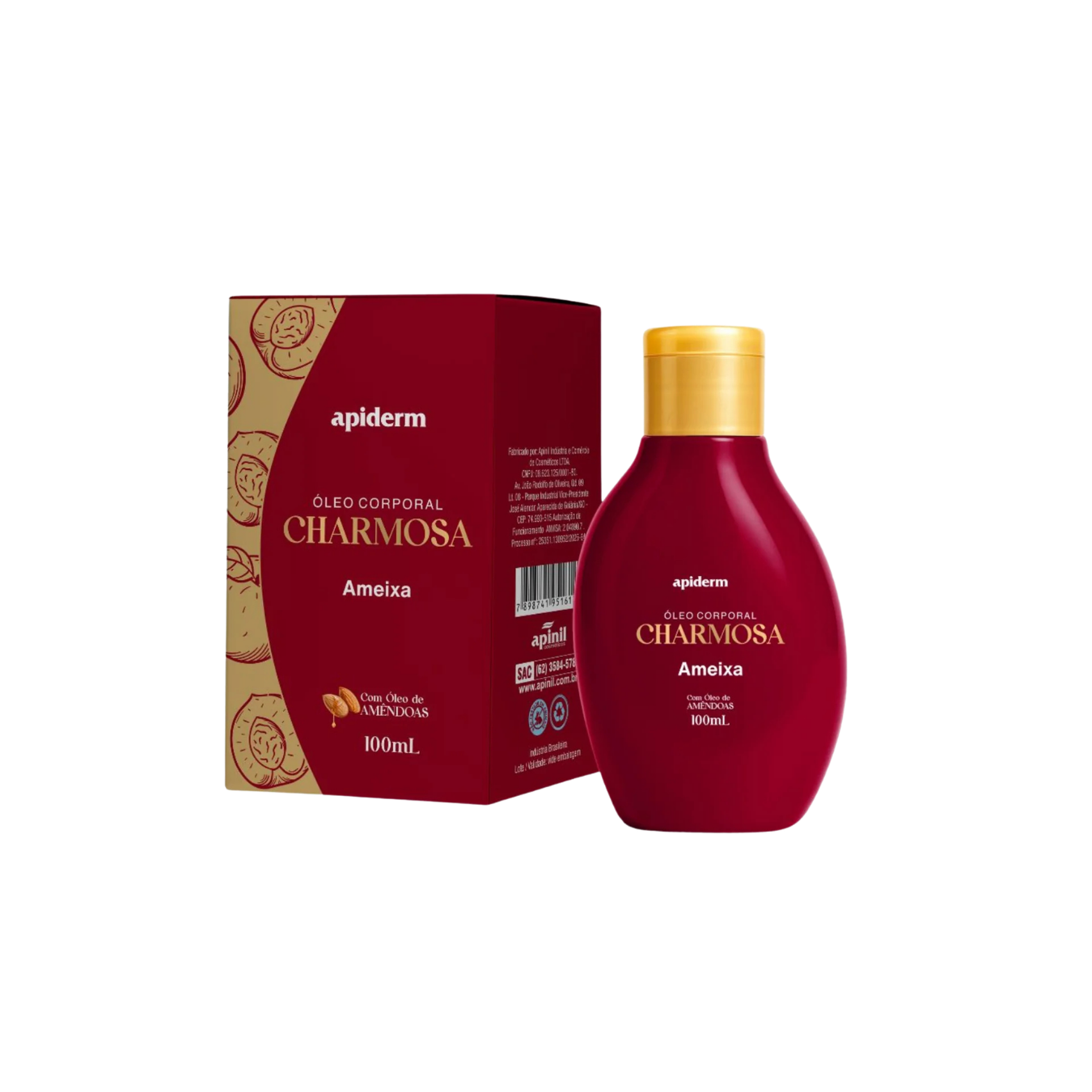 ÓLEO CORPORAL CHARMOSA 100 ML - AMEIXA APINIL