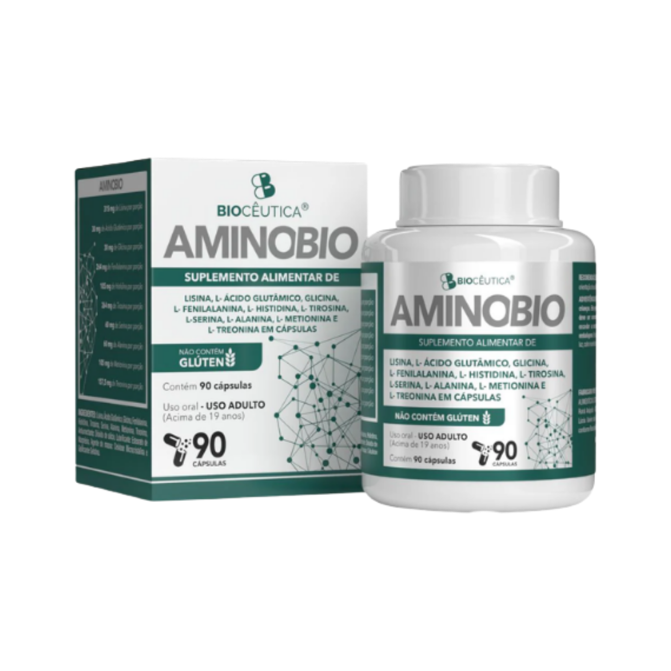 AMINO BIO SUPLEMENTO ALIMENTAR EM CAPSULAS (90 CAPSULAS) BIOCEUTICA