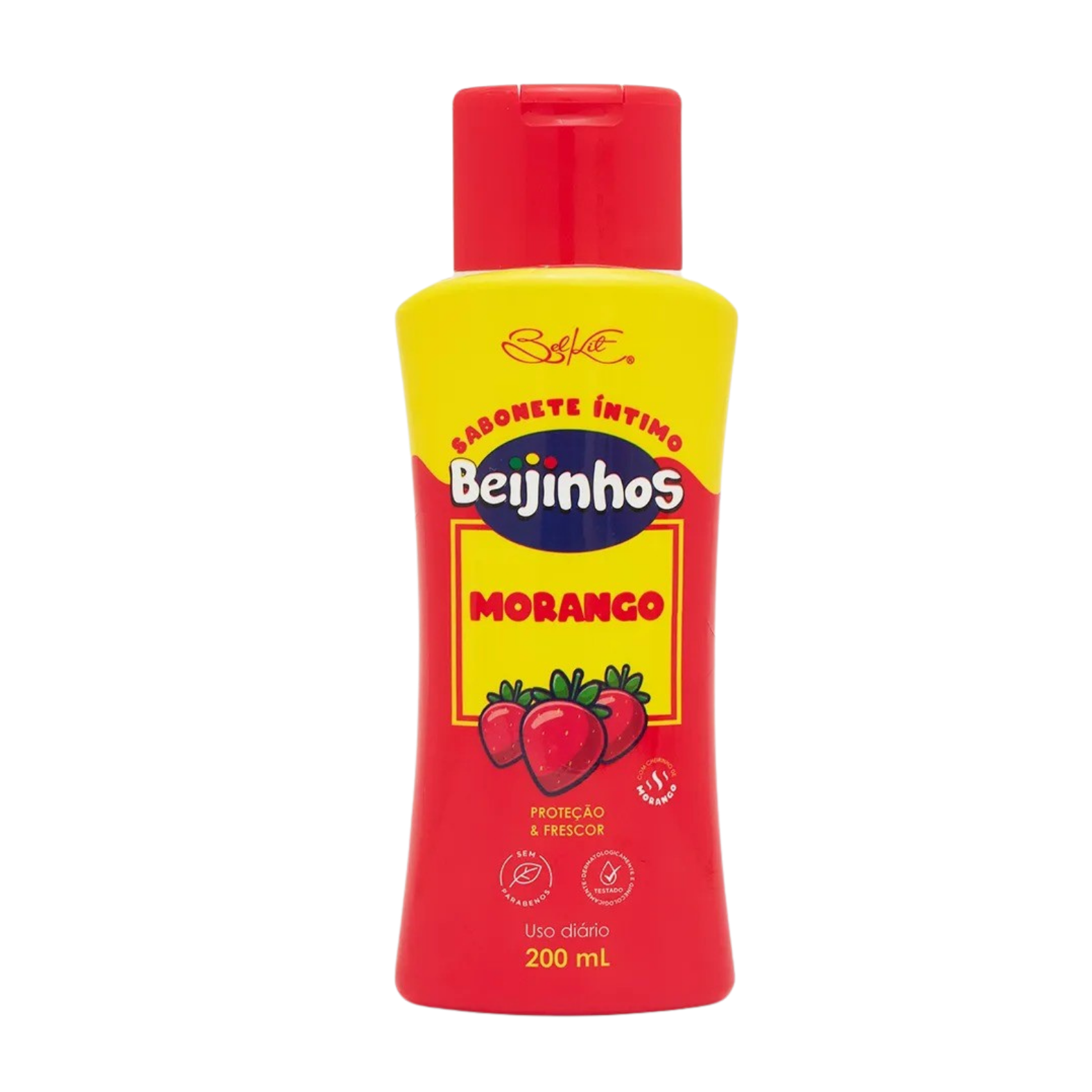 SABONETE INTIMO BEIJINHOS MORANGO 200ML BELKIT