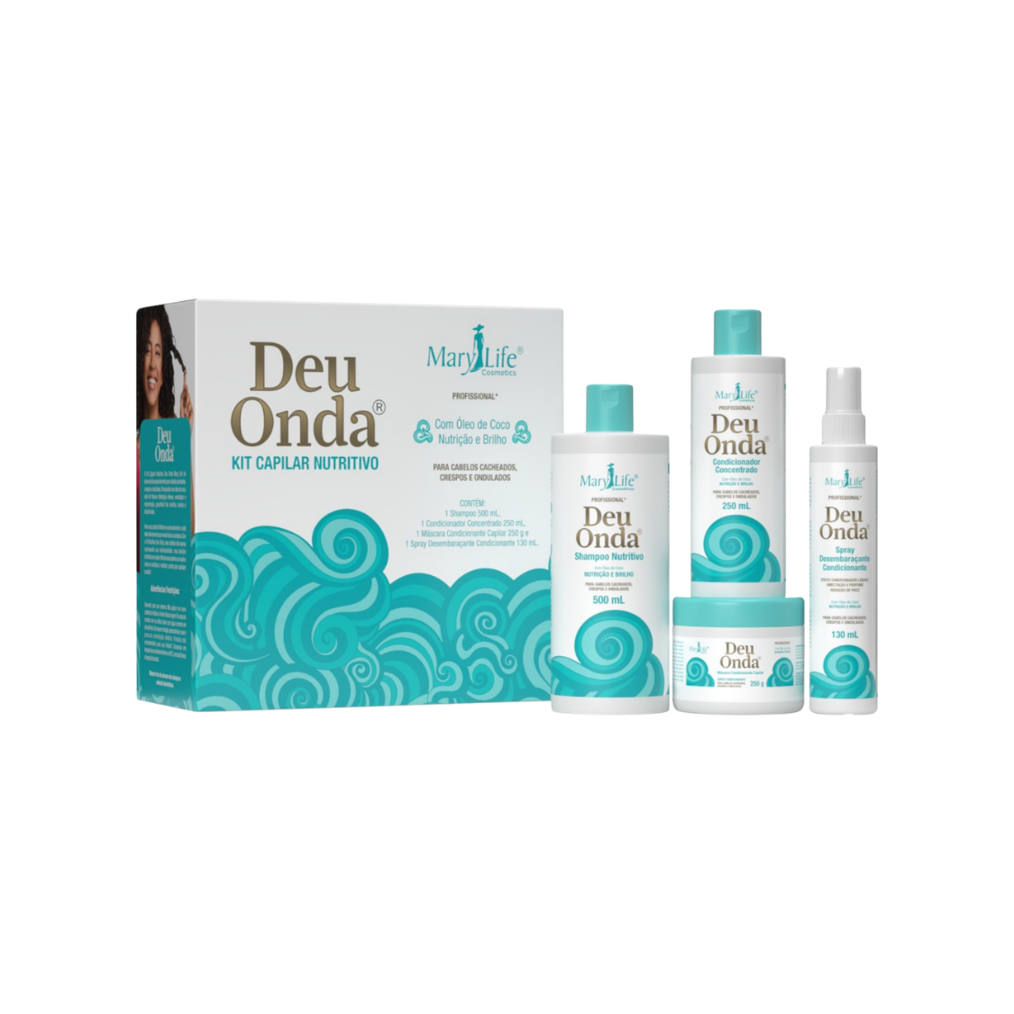 KIT CAPILAR NUTRITIVO DEU ONDA MARY LIFE 4 ITENS
