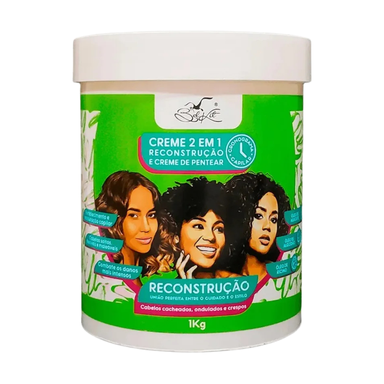 CREME DE PENTEAR RECONSTRUCAO 1KG BELKIT