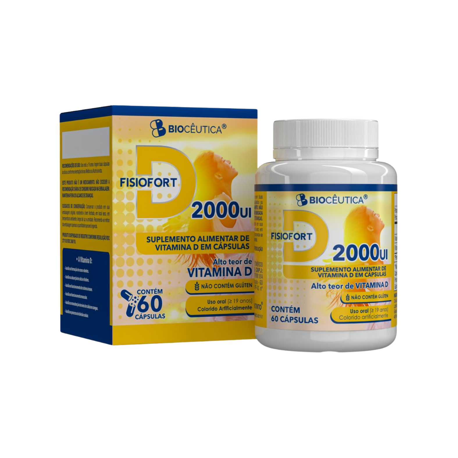 FISIOFORT D - VITAMINA D EM CAPSULAS (60 CAPSULAS) BIOCEUTICA
