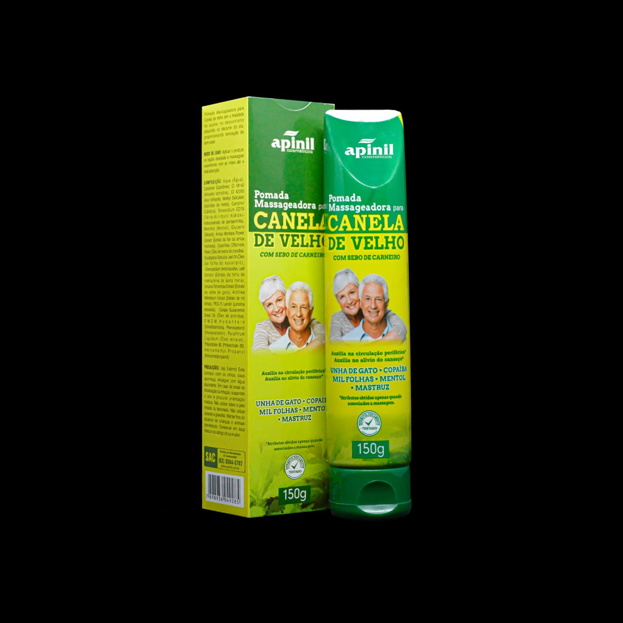POMADA MASSAGEADORA PARA A CANELA DO VÉIO 150G APINIL