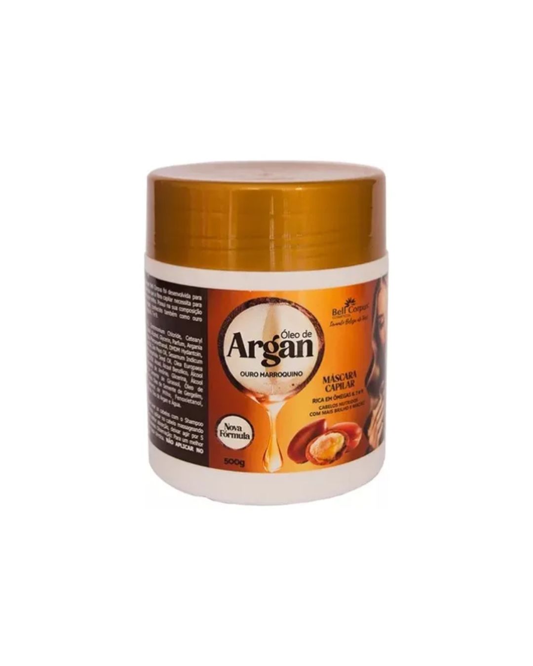 MASCARA CAPILAR OLEO DE ARGAN 500 GR BELL CORPUS