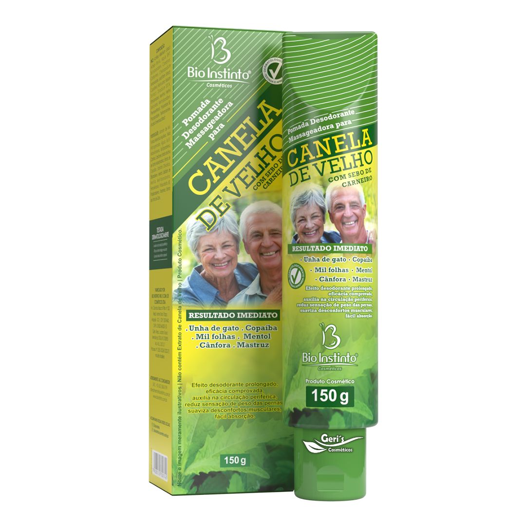 POMADA DES. MAS. PARA CANELA DE VELHO 150G BIO INSTINTO FRAS