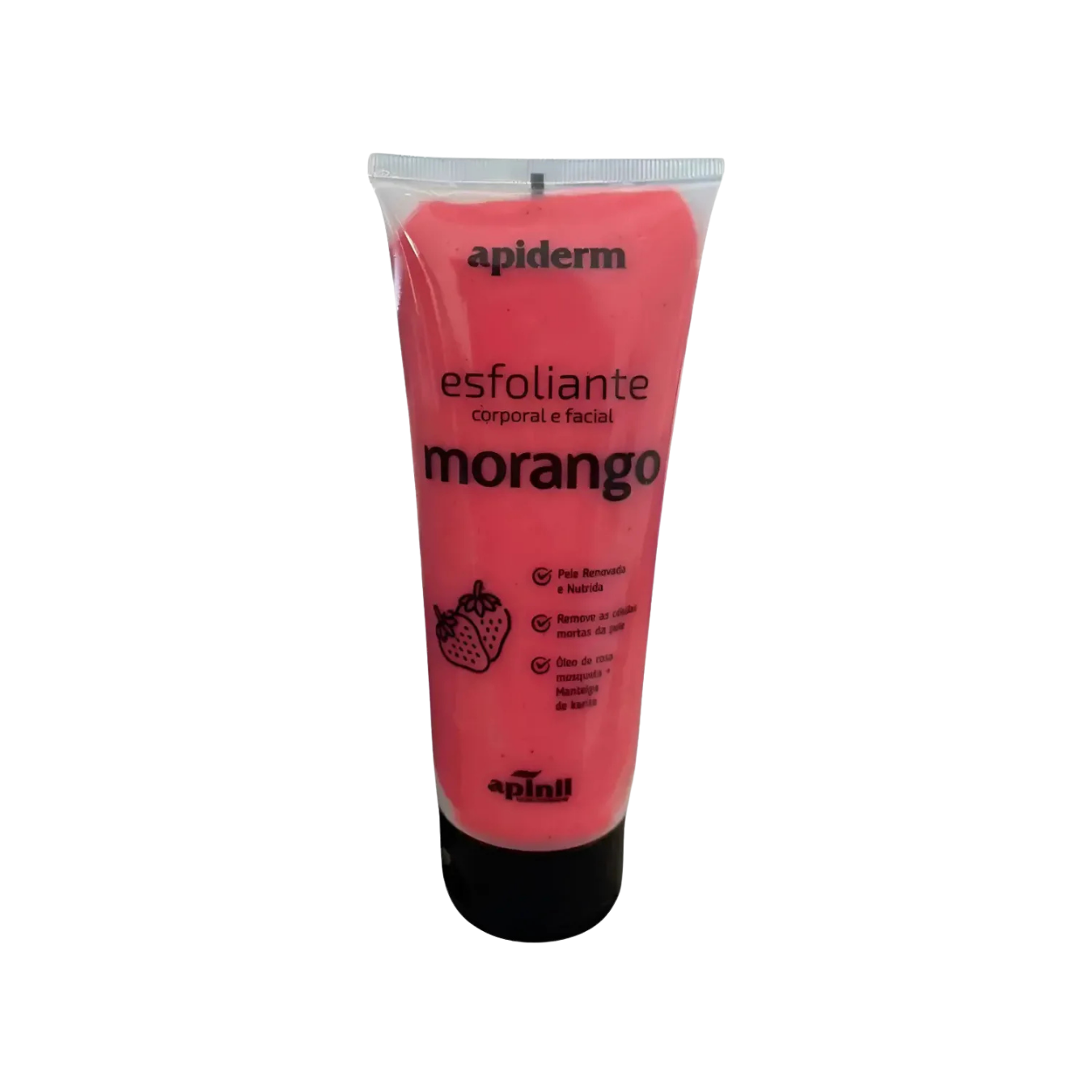 ESFOLIANTE CORPORAL E FACIAL MORANGO 190G APINIL