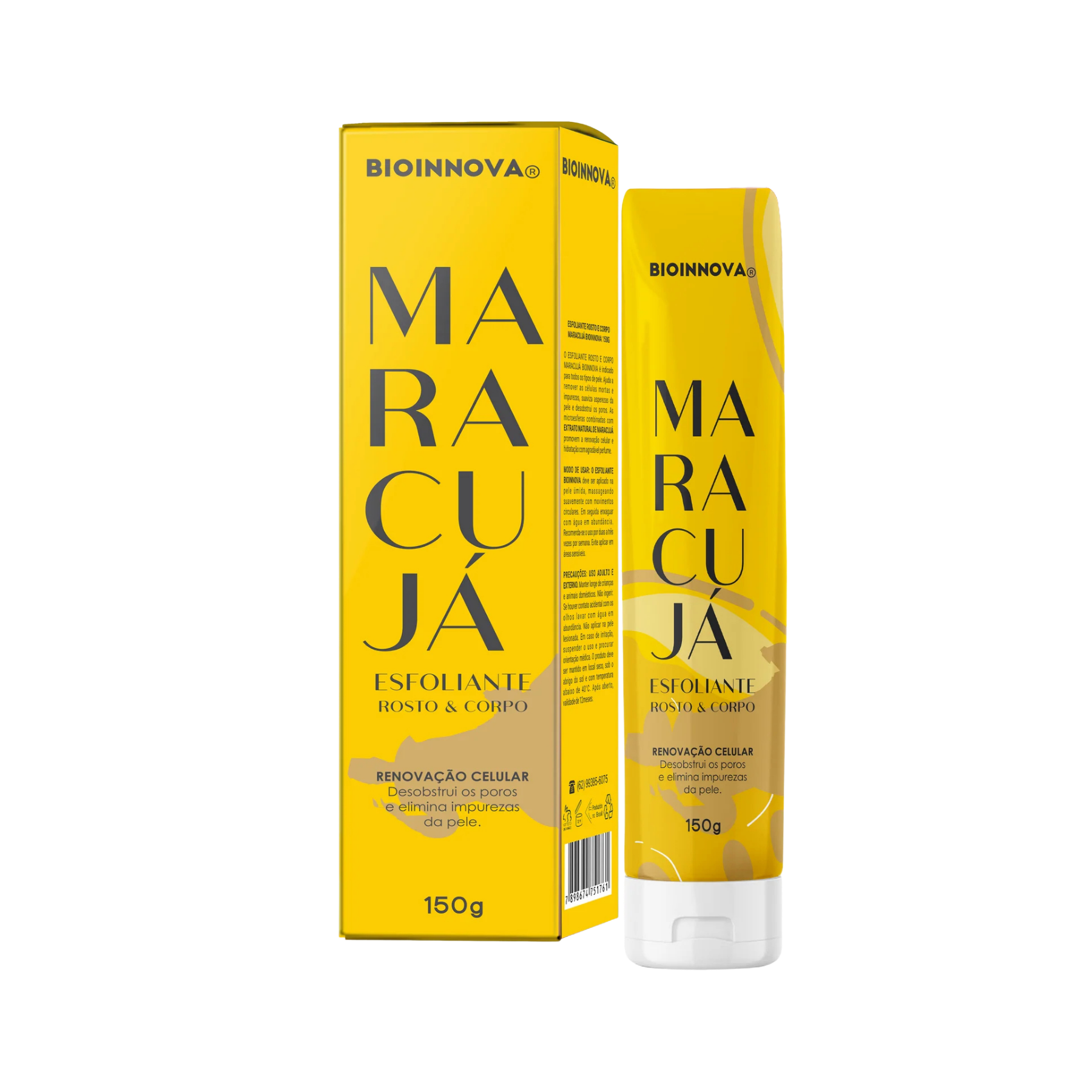 ESFOLIANTE ROSTO E CORPO MARACUJÁ 150G BIOINNOVA