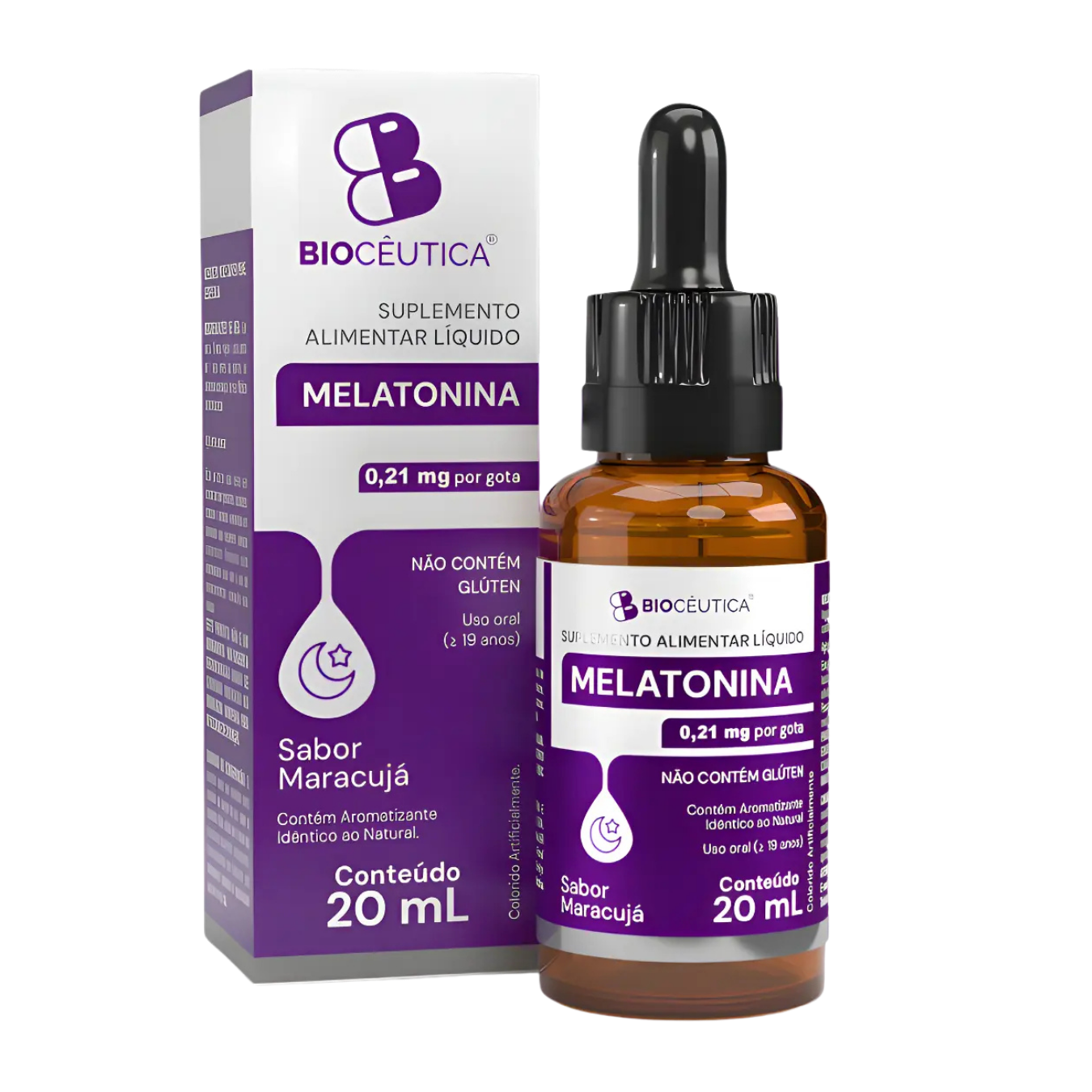MELATONINA SUPLEMENTO ALIMENTAR LIQUIDO (20ML) MARACUJA BIOCEUTICA