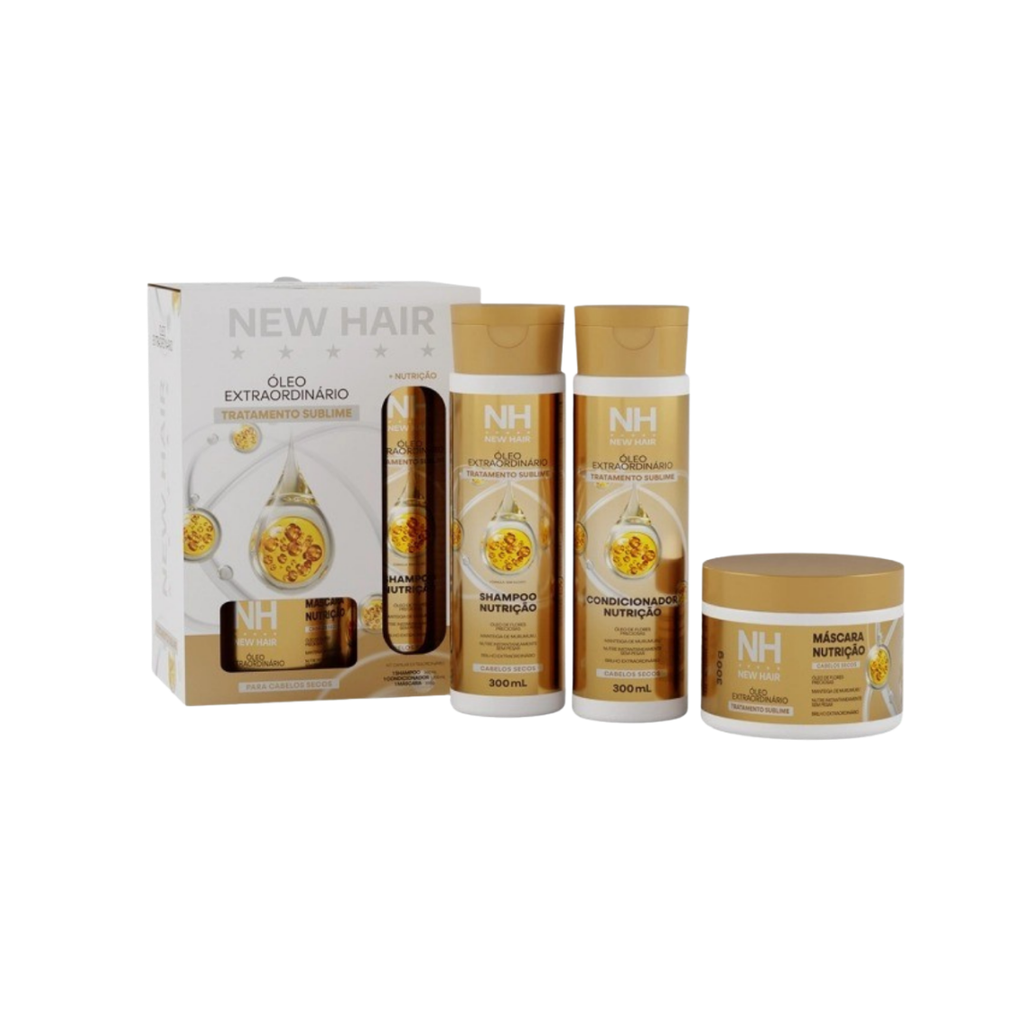 KIT 3 ITENS EXTRAORDINARIO NEW HAIR