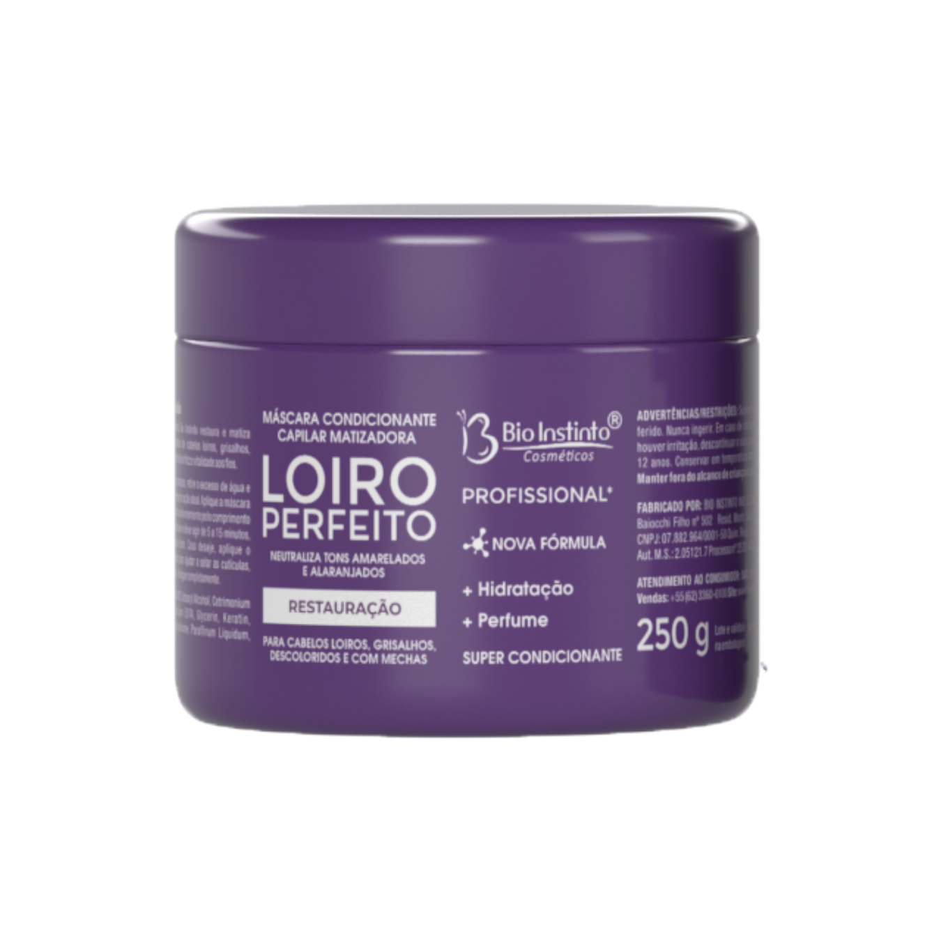 MASC. CAPILAR LOIRO PERFEITO BIO INSTINTO 250G