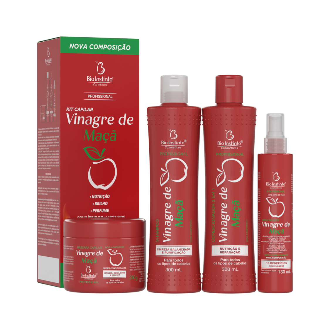 KIT CAPILAR VINAGRE DE MACA BIO INSTINTO