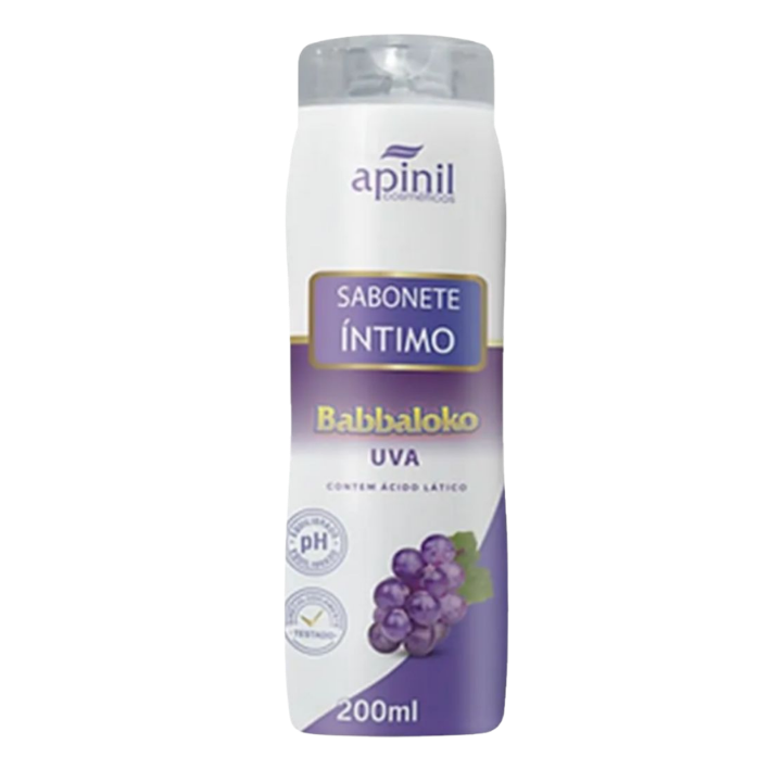SABONETE ÍNTIMO BABBALOKO UVA 200ML APINIL