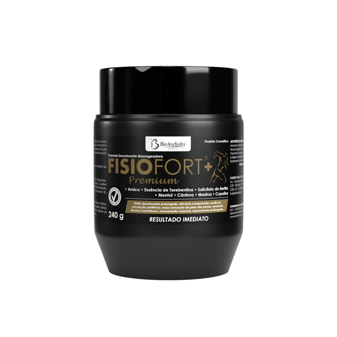 POMADA DES. MAS. FISIOFORT PREMIUM 240G BIO INSTINTO