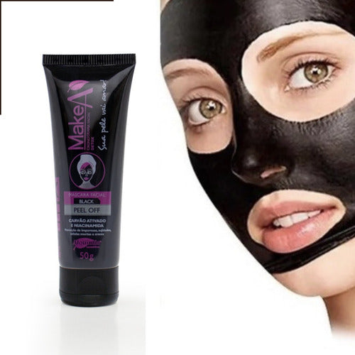 MASCARA FACIAL PEEL OFF CARVAO ATIVADO MAKE A ALQUIMIA COSMETICOS