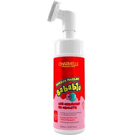 MOUSSE MICELAR BABABLU MORANGO CHARMELLE COSMETICOS DO BRASIL