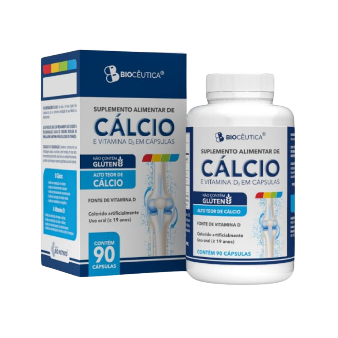 SUPLEMENTO ALIMENTAR DE CALCIO E VITAMINA D3 EM CAPSULAS (60 CAPSULAS)