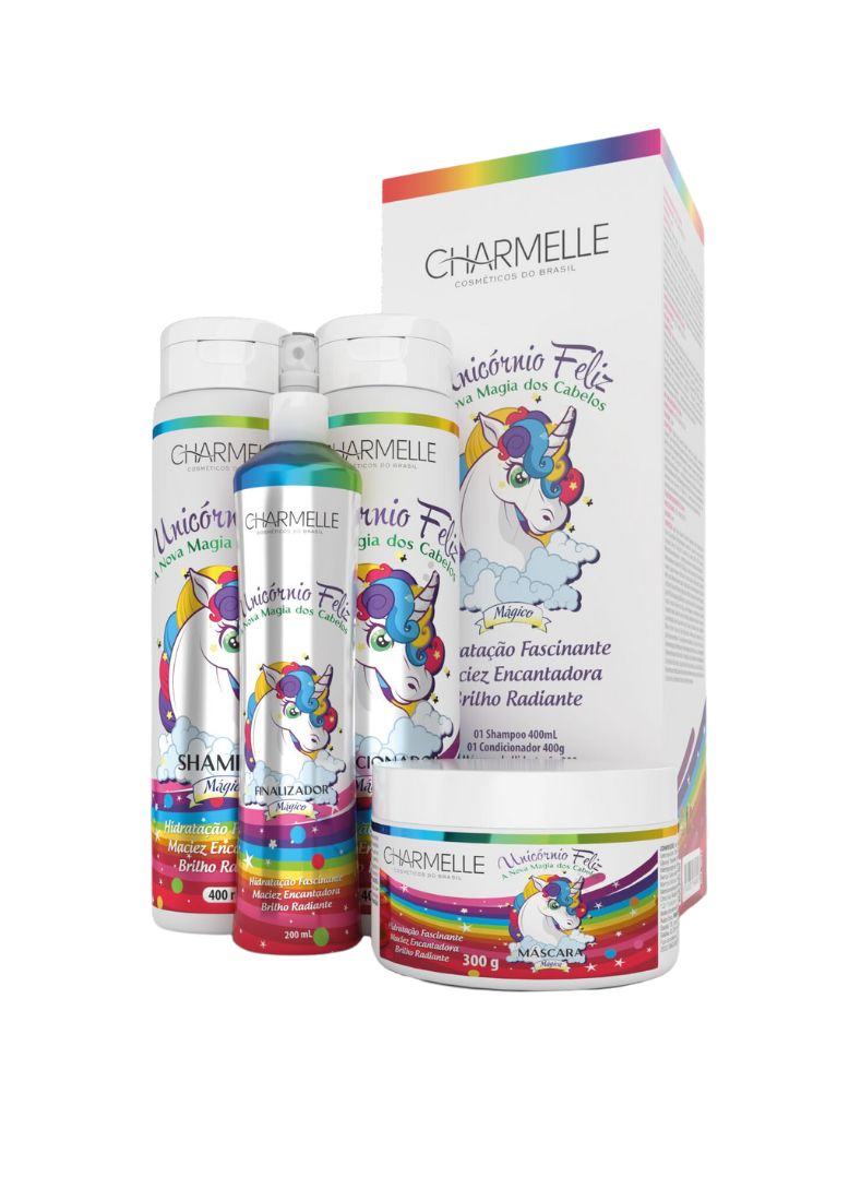 KIT UNICORNIO FELIZ CHARMELLE COSM. DO BRASIL