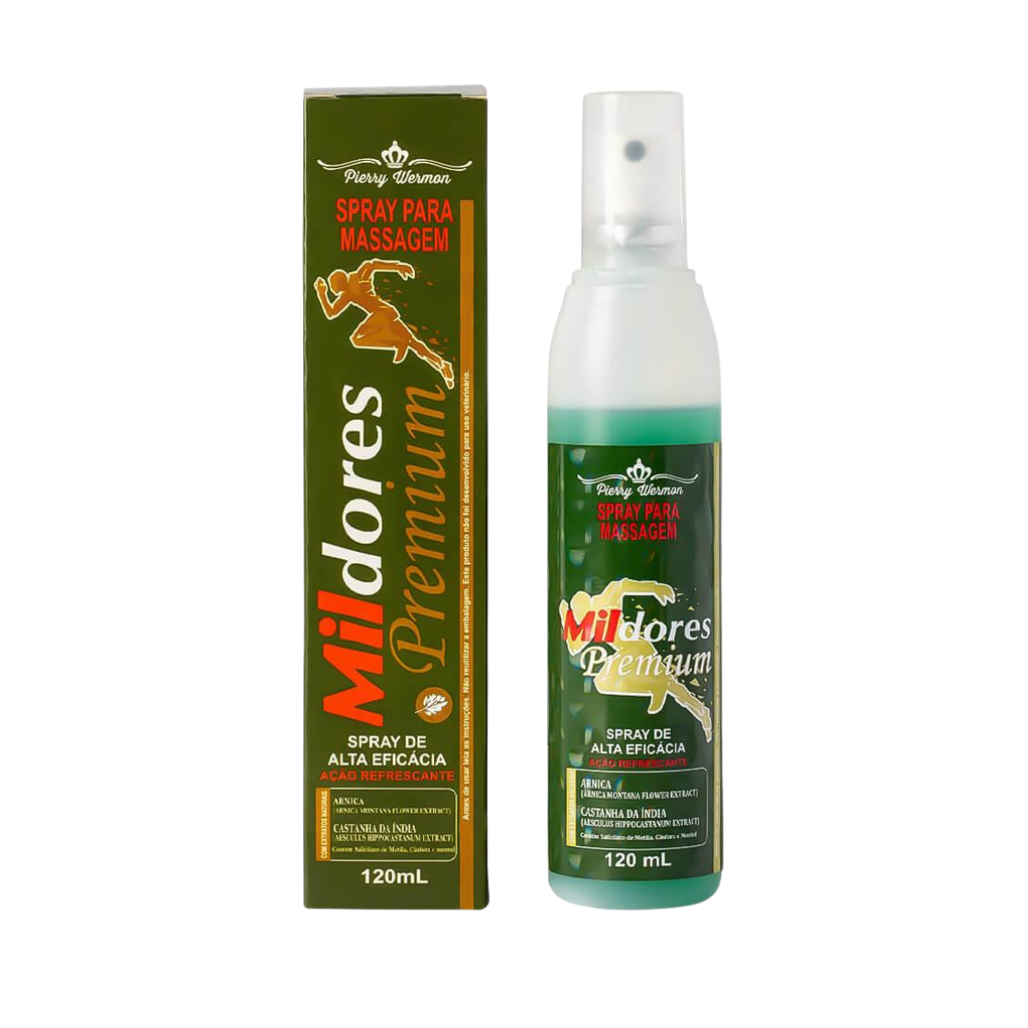 SPRAY PARA MASSAGEM MIL DORES PREMIUN 120ML PIERRY WERMOM
