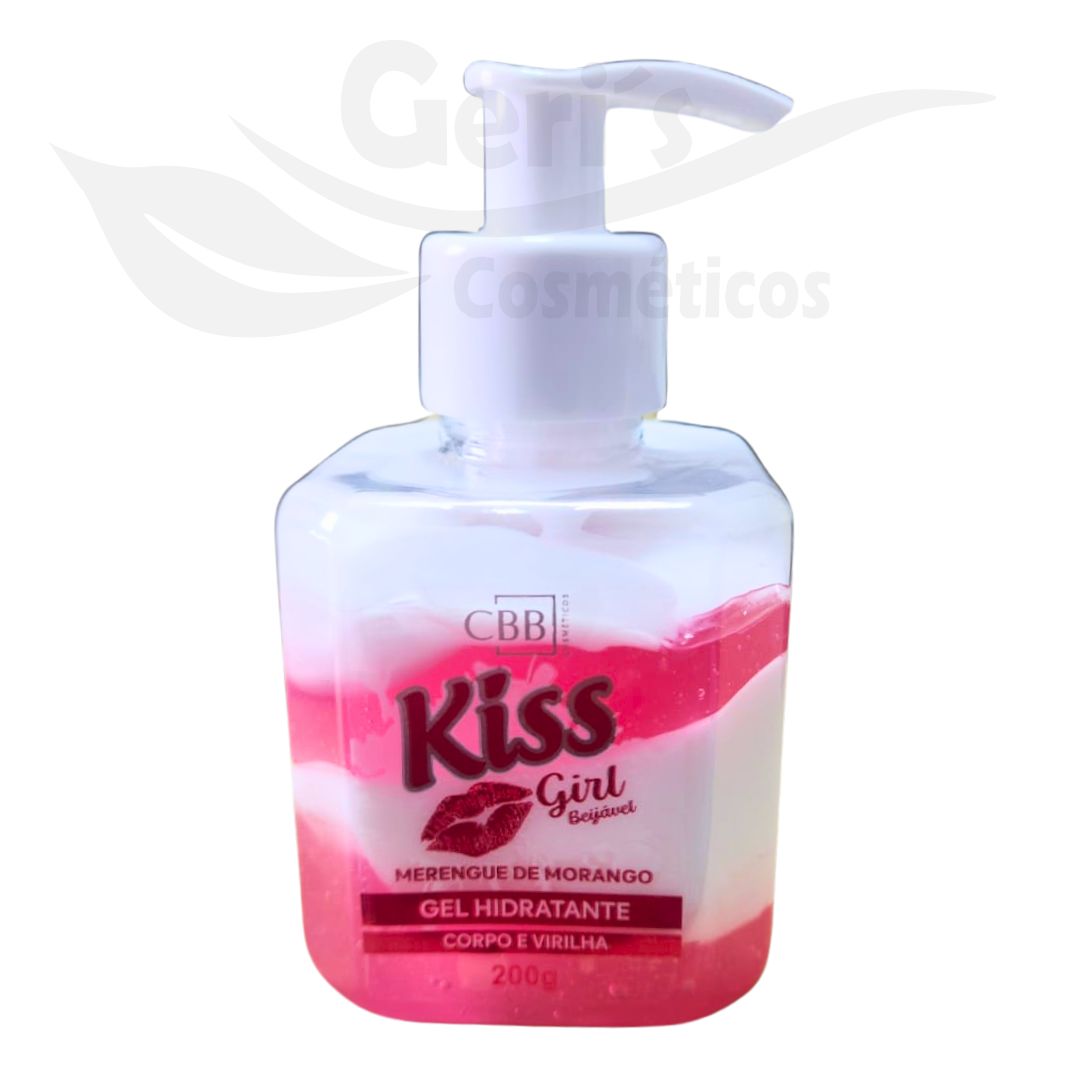 GEL HID. DE VIRILHA MERENGUE DE MORANGO KISS GIRL 200G CBB COSMÉTICOS