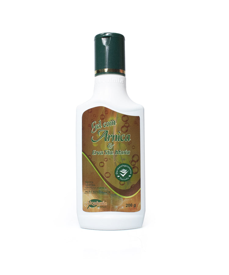 GEL COM ARNICA E ERVA SANTA MARIA ALQUIMIA