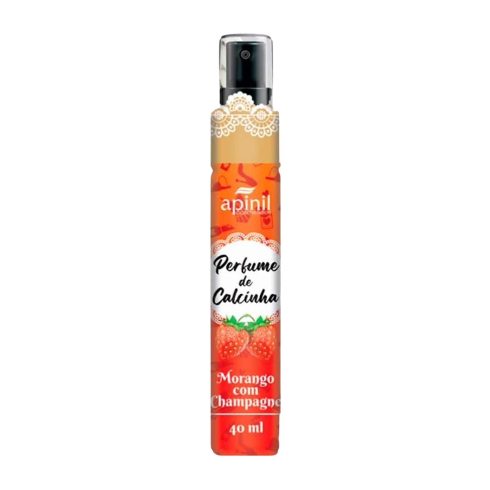 PERFUME DE CALCINHA MORANGO COM CHAMPAGNE 40ML APINIL