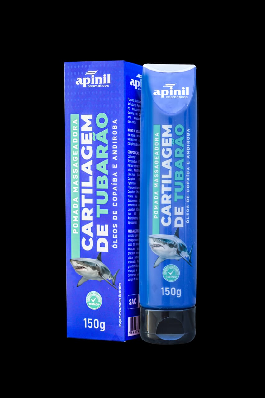 POMADA MASSAGEADORA CARTILAGEM DE TUBARÃO 150G APINIL