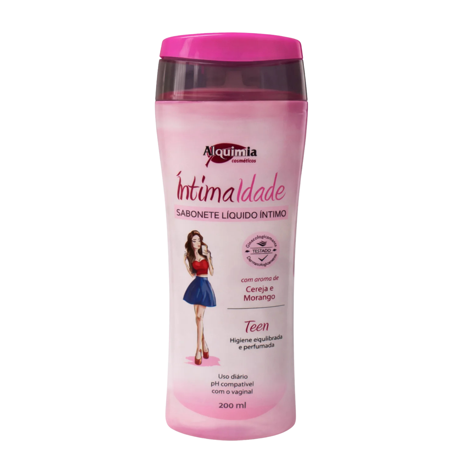 SABONETE LIQUIDO INTIMO TEEN INTIMA IDADE 200ML ALQUIMIA